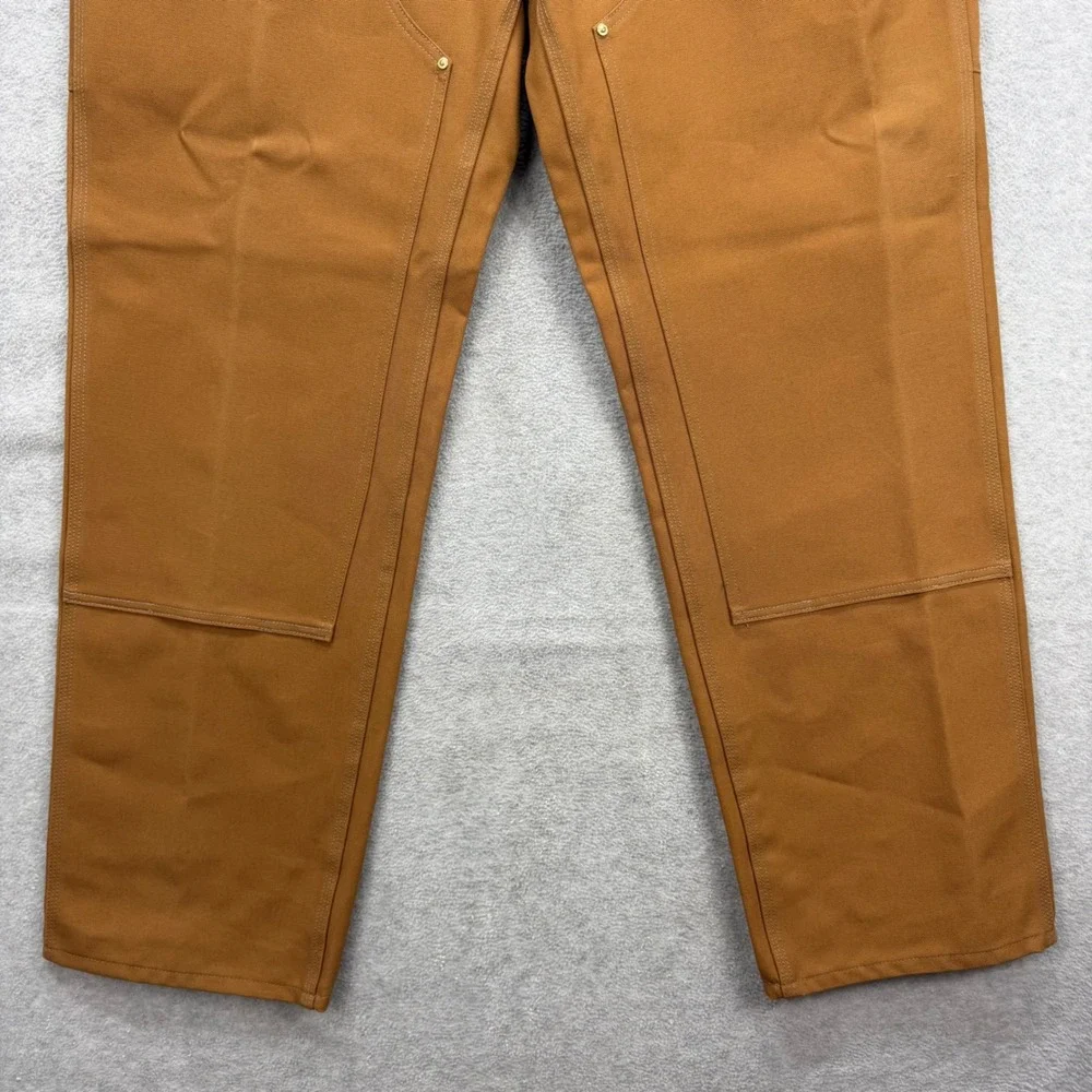 Carhartt Pants Mens 40x34 Brown B01 Double Knee Front Duck Loose Fit Utility NEW - Picture 10 of 13